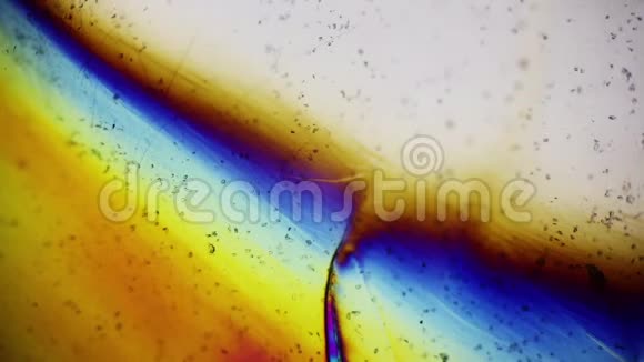偏振光显微镜下的塑料袋视频的预览图