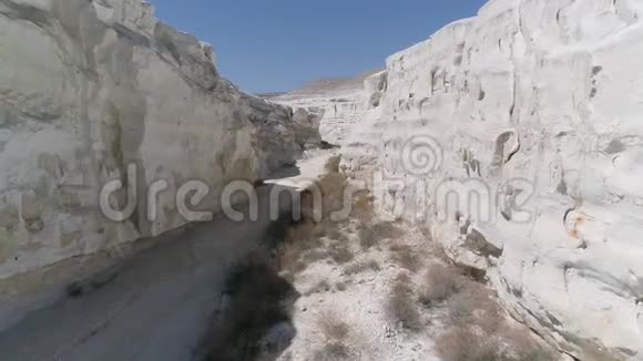 科普特的跨度白色峡谷Mangystau哈萨克斯坦视频的预览图