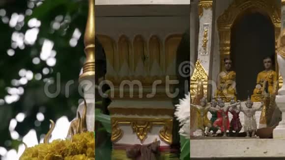 移动设备上社交媒体应用的垂直视频泰国圣法拉佛姆精神之家视频的预览图