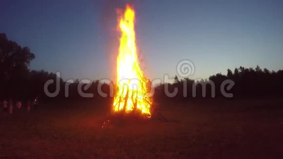 巨大的篝火视频的预览图