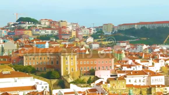 葡萄牙里斯本古建筑城市景观城市景观视频的预览图