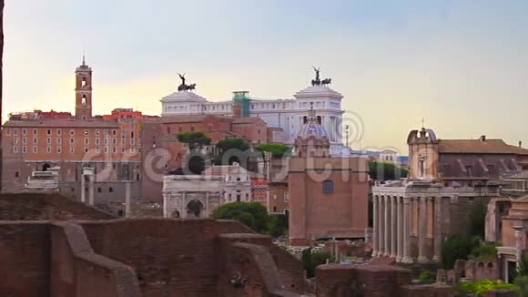 罗马之夜罗马论坛之景视频的预览图
