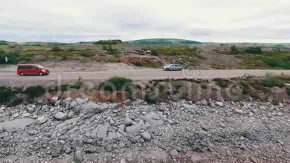 空中观景科尔斯基西南的北海海岸线视频的预览图