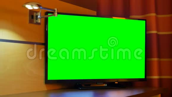 电视电视绿屏室内视频的预览图
