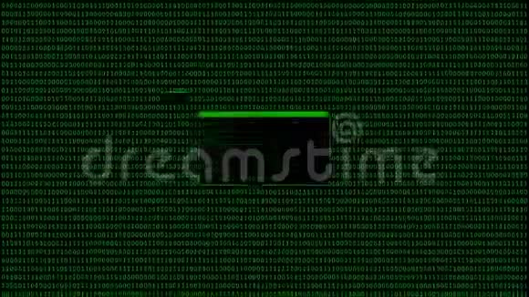 黑客电脑代码动画视频的预览图