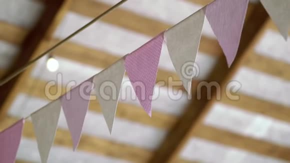 纸旗装饰视频的预览图