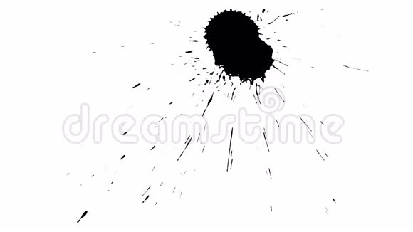 墨水滴在干纸14上视频的预览图