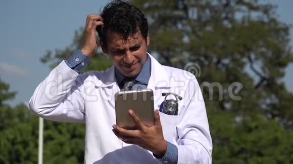 用药片迷惑西班牙裔医生视频的预览图