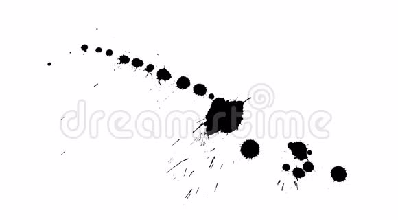 墨水滴在干纸28上视频的预览图