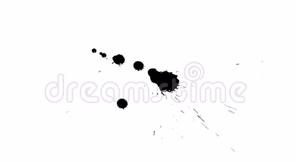 墨水滴在干纸22上视频的预览图