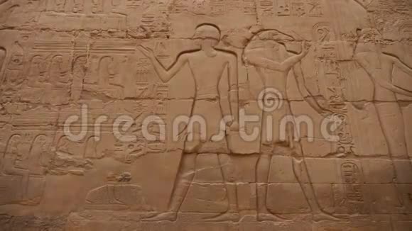 卡尔纳克神庙的埃及象形文字视频的预览图