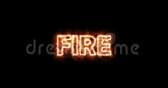 动画火焰防火标志视频的预览图