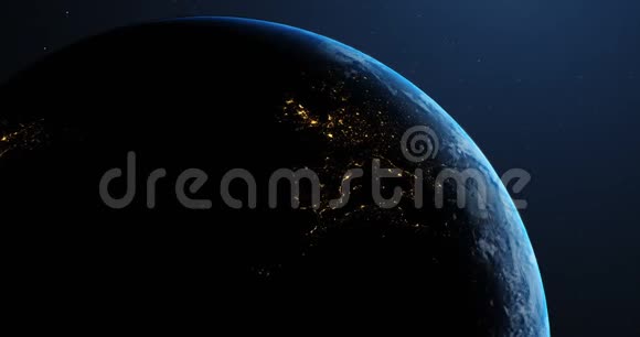 地球在太空的动画4k视频的预览图