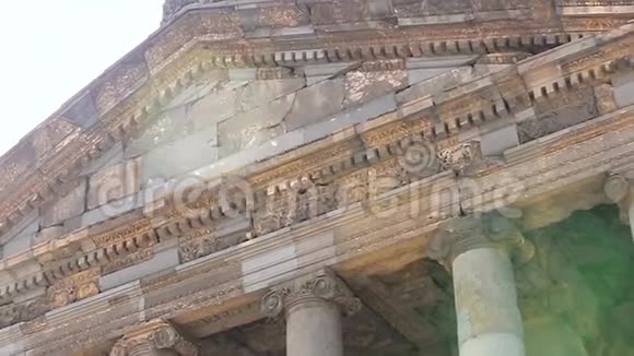 加尼神庙亚美尼亚仅有希腊罗马柱廊建筑序列视频的预览图