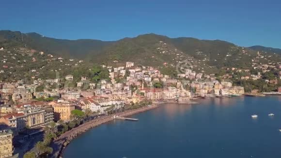 意大利RivieraRapallo意大利航空景观视频的预览图