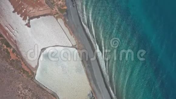 北部兰萨罗特海岸空中全景天桥视频的预览图