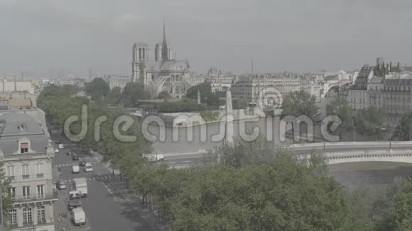 巴黎圣母院图内尔桥圣杰内维芙雕像博客视频的预览图