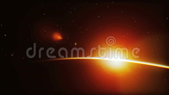 星球日出太阳从太空视频的预览图