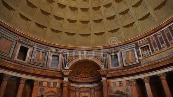 万神殿意大利罗马万神庙意大利最著名的地方视频的预览图