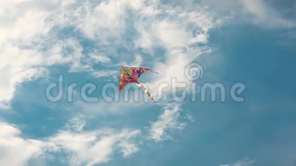 空中放飞三角风筝视频的预览图
