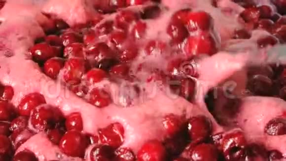 樱桃果酱的制作过程视频的预览图