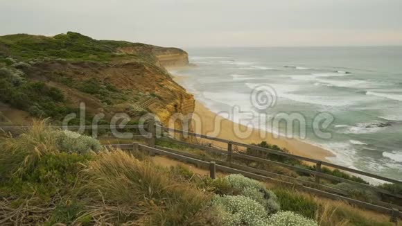 澳大利亚大洋路日落十二柱全景视频的预览图