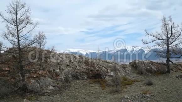 运动员在山坡上奔跑在外面慢跑户外健身理念视频的预览图