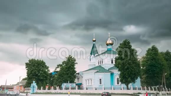 白俄罗斯圣约翰科马修道院教堂位于白俄罗斯多布斯区科马村著名东正教反对教会视频的预览图