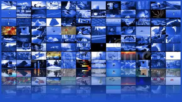 电视制作技术概念作为视频墙背景视频的预览图