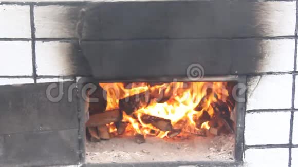 从烤箱里冒出来的火焰视频的预览图