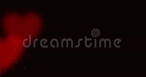 红色模糊的心流视频的预览图