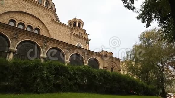 保加利亚索非亚圣内德利亚教堂观光名胜古迹视频的预览图