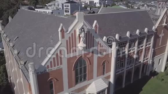 罗马天主教会空中景观未分级颜色4k视频的预览图