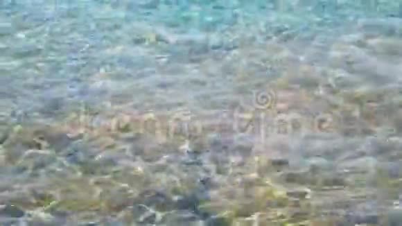 视频海洋纯净水反思背景视频的预览图