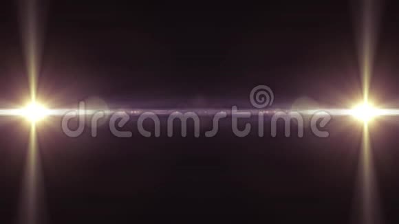 2星碰撞爆炸闪光灯光透镜发光动画无缝环艺术背景新品质视频的预览图