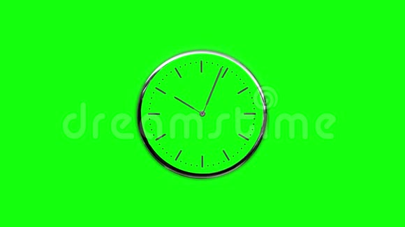 绿色屏幕上的金属时钟视频的预览图