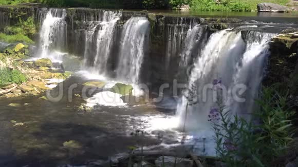 凯拉河上的森林瀑布视频的预览图
