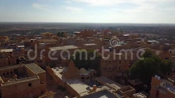 Jaisalmer印度拉贾斯坦邦空中射击视频的预览图