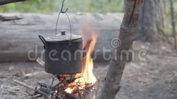火上的老铁壶视频的预览图