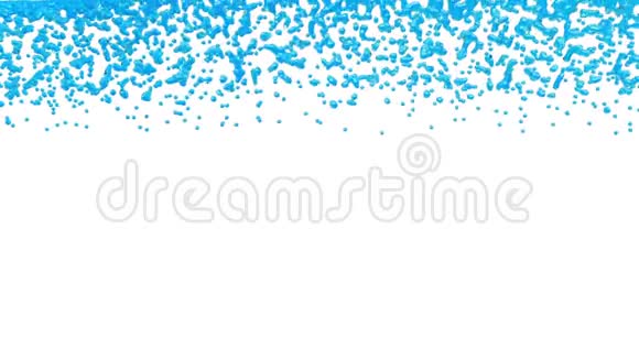 墙的甜蓝色液体为背景慢镜头拍摄阿尔法通道包括为卢马哑光第3条视频的预览图