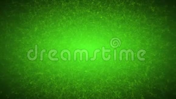 绿色背景下的抽象流动粒子视频的预览图