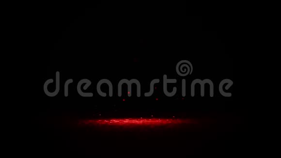 犯罪现场红色液滴黑色背景在太平间有溅血的水滴视频的预览图