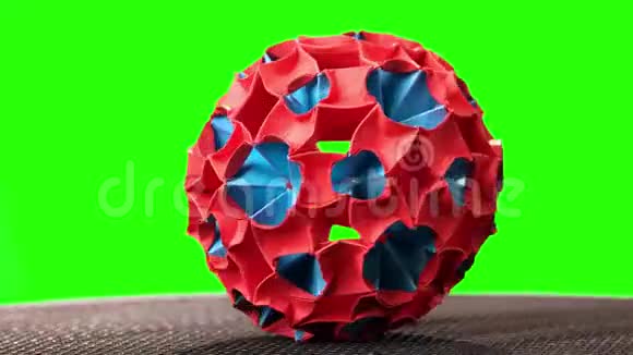红蓝折纸魔术球视频的预览图