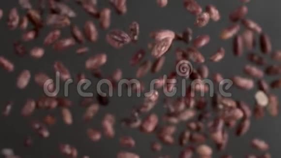 马尔科注射的芸豆正在缓慢运动下降缓慢运动的食物射击1080h240fps超低的食物视频的预览图