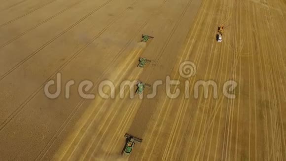 小麦收成结合现场工作视频的预览图