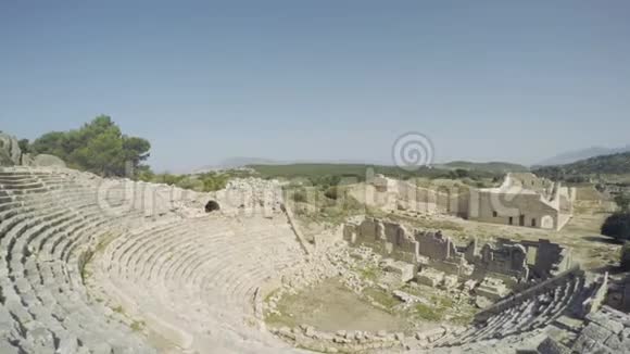 古代圆形剧场土耳其的老城视频的预览图