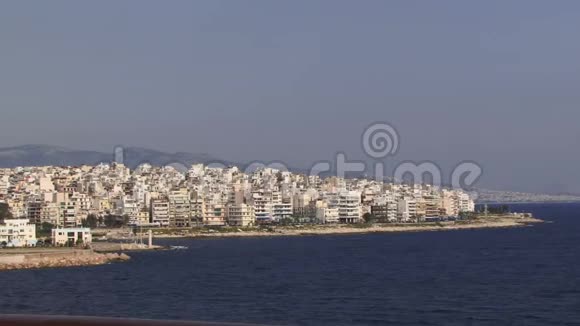 从船上看希腊雅典视频的预览图