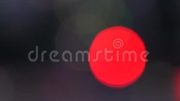 离焦红圈光效应抽象模糊运动波切粒子视频的预览图