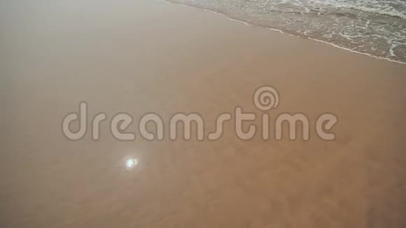 阿拉伯海在果阿海岸外的波浪潮印度视频的预览图