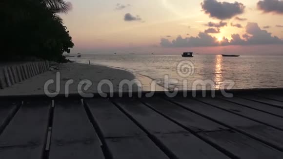 沙滩桥马尔代夫录像视频的预览图